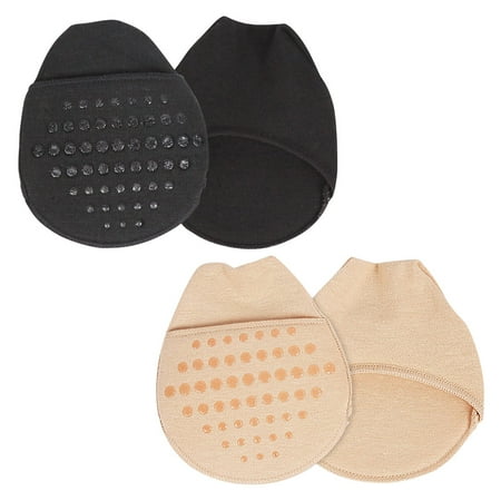 

2 Pair Toe Topper Half Socks Seamless Invisible Socks Invisible Forefoot Cushion Half Liner Socks With Non-skid Silicone Bottom