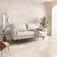 thumbnail image 5 of Pemberly Row 70" Square Arm Modern Fabric Standard Sofa in White, 5 of 7