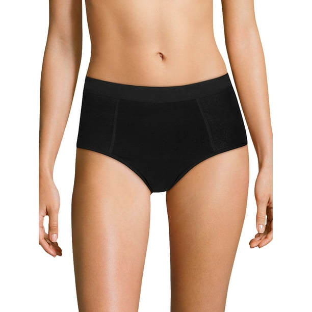 Hanes Hanes Women's Fresh & Dry Light Leak Brief Underwear, 3Pack