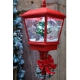 thumbnail image 2 of McRoberts, Julien 17x24 White Modern Wood Framed Museum Art Print Titled - Strasbourg-France Christmas red lamp post with blowing snow inside, 2 of 4