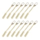 thumbnail image 2 of 12 tiradores de cremallera con cordón de extensión para ropa, mochilas y viajes. Blanco Dorado, 2 of 9
