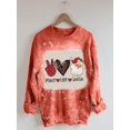 thumbnail image 1 of Sudadera De Manga Larga Con Estampado De Papá Noel De Love Peace Likrtyny Arte Deco, 1 of 2
