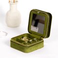 thumbnail image 5 of Caja de almacenamiento de joyas, joyero exquisito, pequeño anillo verde, pendientes, collar, joyero multifuncional, 5 of 5
