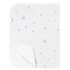 Kushies Portable Changing Pad Flannel Blue Scribble Stars