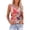 Red, variant on Outfmvch Tank Top for Women T Shirts for Women Sleeveless V Neck Workout Tops Printed Running T Shirts Shirts for Women Multicolor XXL