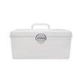 thumbnail image 1 of Boîte de Rangement Portable pour Mahjong Grande Capacité avec Serrure (Blanc), 1 of 8