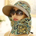 thumbnail image 1 of 1PC Women Foldable Anti-Uv Sun Hat Face Protection Hats Wide Big Brim Summer, 1 of 6
