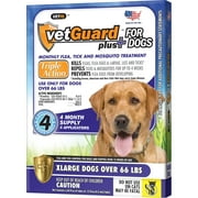 VetGuard Plus for Extra Large Dogs (Over 66 lbs) - 4 Applicators (.15 fl. oz / 4