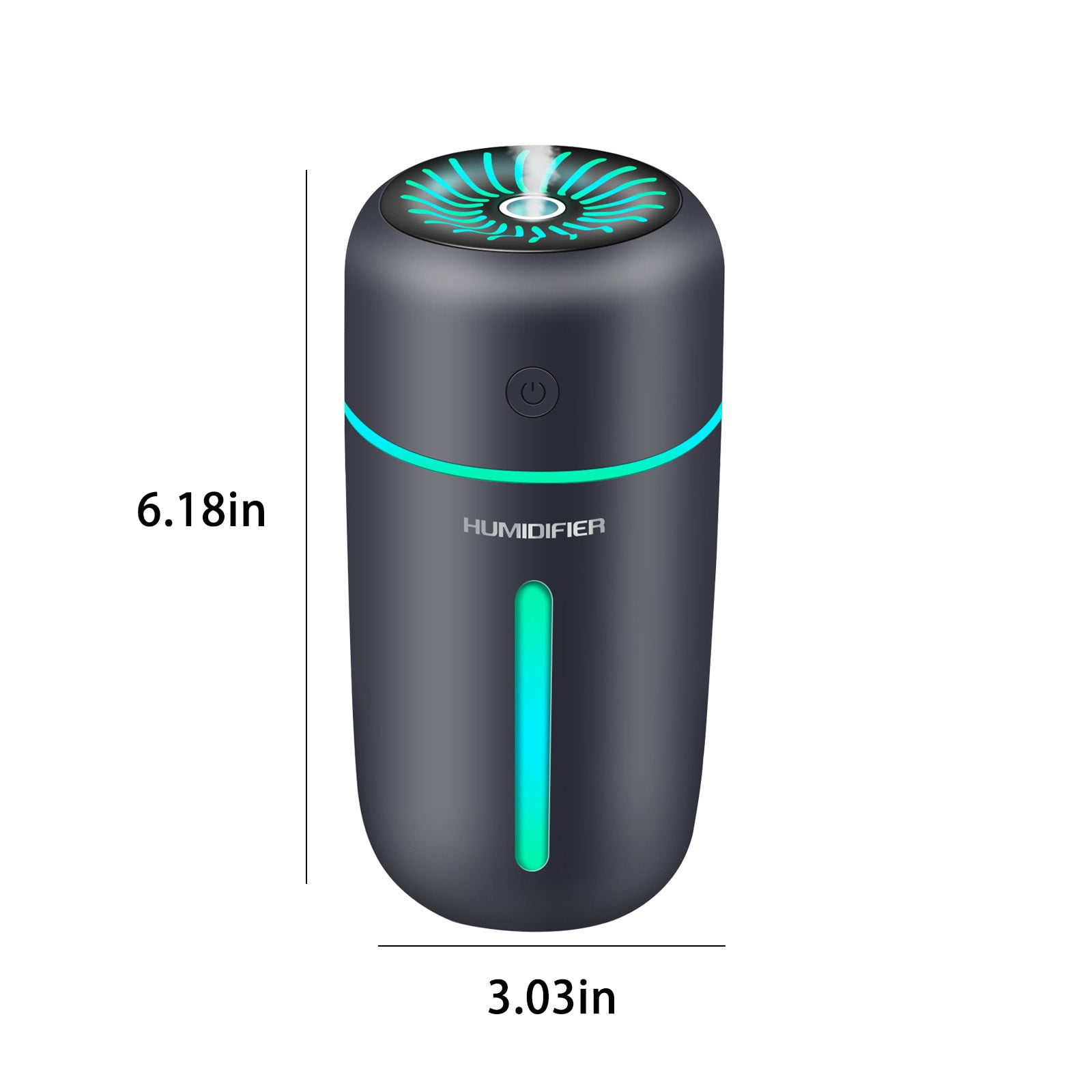 2026 Upgraded Car USB Humidifier, Wireless Aromatherapy Nebulizer with 300ml Tank, Long-Lasting Mist, Essential Oil Diffuser for Home, Office, Car Travel, Relaxing Mist, Portable and Stylish