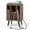 Brown, variant on Giantex Record Player Stand w/Charging Station & USB Ports, Nightstand Sofa Side Table, Storage Cabinet, Album Display Shelf, Grey Oak