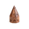 thumbnail image 4 of Wooden Incense Holder Burner - Temple Wooden Charcoal/Cone Burner - 5 Inch, 4 of 5