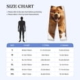 thumbnail image 4 of Fotbe Happy Fluffy Running Dog Pantalones de Pijama para Hombre, Pantalones de Dormir, Pantalones de Casa con Cintura Ajustable y Bolsillos-Small, 4 of 6