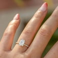 thumbnail image 3 of 3Ct Radiant Cut Simulated Diamond Women's Solitaire Engagement Ring 14K Yellow Gold Plated, 3 of 3