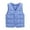 Blue, variant on Boys Girls Down Puffer Vest,Kids Fall Winter Thermal Kids Sleeveless Jacket Waistcoat Unisex Solid Button Down Coat