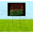 thumbnail image 1 of Your One Stop Shop (18" x 24") Yard Sign, Includes Metal Step Stake, 1 of 6