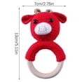 thumbnail image 3 of Cartoon Knitting, Hand Crochet Weaving, Ringing Bell, Wooden Ring, the Bell Inside Can Make A Sound J, 3 of 3