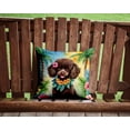 thumbnail image 2 of Coussin Décoratif Luau Caniche au Chocolat, 2 of 6