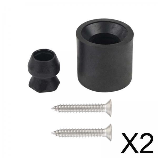 Soporte para puerta de remolque,Kit de soporte para puerta de remolque Goma La mayoría de las piezas de vehículos recreativos,Soporte para puerta parachoques de perfil bajo Multifuncional,Kit