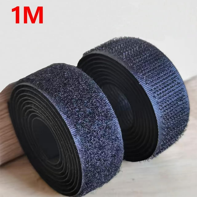 Ruban à Coudre à Crochets et Boucles 20-50mm Rouleau de Fixation en Nylon Robuste Non Adhésif Bande Réutilisable pour Couture Artisanat Vêtements