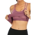 thumbnail image 6 of FUTATA Women's Back Cross Design Sports Bra, Sexy Tube Top No Underwire Gym Workout Medium Support Yoga Bra, Camisole Jogging Running Bra With Detachable Cups, 6 of 7
