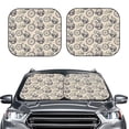 thumbnail image 2 of Saiise Compass And Mountains In Bicycle Wheels for Foldable Car Sun Shades (2-Pack) Offer Sun Protection with an Easy-fold Design for Convenient Windshield Shading-Medium, 2 of 6