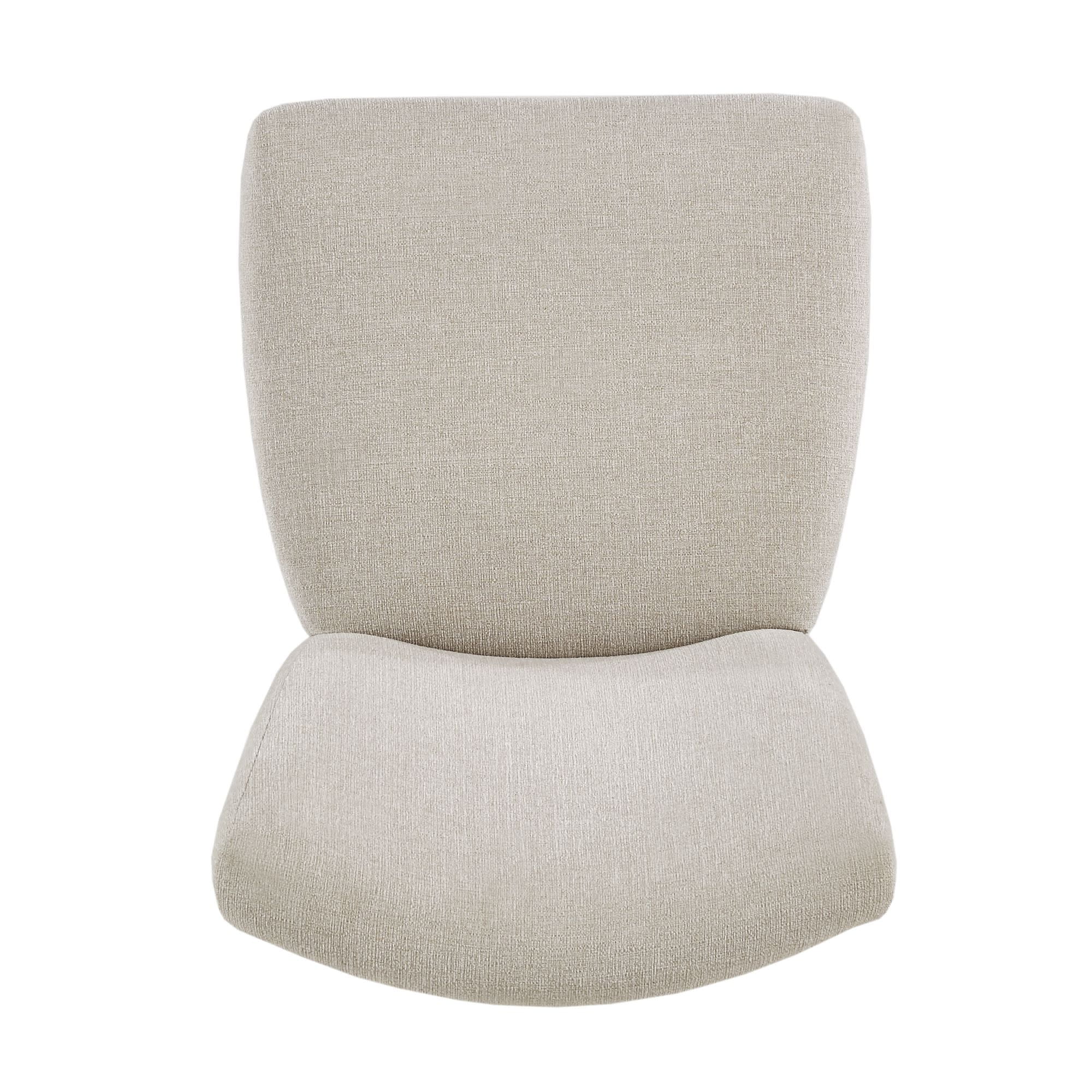 Weston Home Wingston Classic Upholstered Dining Side Chair, Beige/Espresso (Set of 2)
