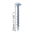 thumbnail image 3 of LOLIPPYY 100 Pcs Vis et Bouchons Muraux Auto-Tapotage Vis Argent Acier Carbone, 3 of 6