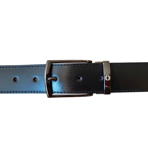 Cinturón Unicco Para Caballero, Dos Vista Negro/Cafe Talla 32-34