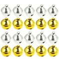 thumbnail image 1 of 200Piezas Jingle Bells Llavero Colgante Campanas Artesanías Campanas para mascotas DIY Árbol Colgante (10 mm, dorado, plateado para cada 100 piezas), 1 of 5