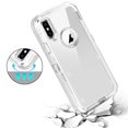 thumbnail image 5 of SOATUTO iPhone X Case,Heavy Duty Defender Cover Full Armor Body Shockproof Protection Bumper,3 in1 Layers Hybrid TPU Rugged Rubber with Hard PC Panel Compatible with iPhone X/XS(Clear), 5 of 6