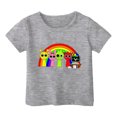 thumbnail image 3 of XDZJLR T-Shirt Enfant Thème Musique Sprunki Manches Courtes Col Rond Imprimé pour Garçons Filles Gris 3-4 Ans, 3 of 3