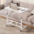 thumbnail image 5 of EastVita Mobile Computer Desk for Small Space Adjustable Height Rolling Work Desk Portable Standing Writing Desk with Wheels for Home Office Study Bedroom, 5 of 8