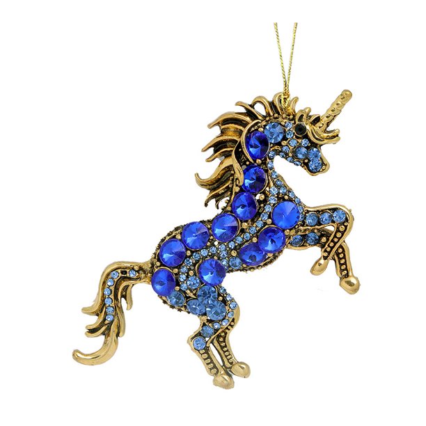 Adornos de caballos para el árbol de Navidad Adorno colgante de caballo de acrílico 2D con brillantes Regalo para mujeres, niñas y amantes de los caballos