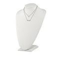thumbnail image 2 of Stainless Steel Cable Fancy Necklace Chain Chisel Polished Heart and Bar Multi Strand 15.5 inch with a 1.5 Extension 17 mm, 2 of 3