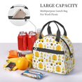 thumbnail image 6 of Goofa Gnomes Bees Pattern Lunch Bag ,Insulated Lunch Box, Small Leakproof Cooler Food Lunch Containers Reusable High Capacity Lunch Tote Bags, 6 of 8