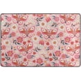 thumbnail image 4 of Dreamtimes Watercolor Spring Summer Area Rug, 36"x24" Funny Flowers Butterflies Non-Slip Washable Indoor Door Mat, Absorbent Floor Mat for Bedroom Kitchen Entryway Bathroom, 4 of 7