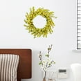 thumbnail image 4 of Visland 17.7in Yellow Forsythia Door Wreath for Spring Summer, Artificial Jasmine Flower Front Door Wreath for Windows Garden Wedding Home Decoration, 4 of 8