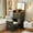 Black, variant on Gurexl Fluted Small Vanity Desk with Mirror and Lights, 3-in-1 Compact Makeup Vanity Set with Hidden Storage Stool, Mini Dressing Table with 3 Drawers, Gift for Little Girls/Kids (White)