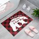 thumbnail image 4 of Felpudo para el Día de San Valentín, diseño de escena interior, felpudos de bienvenida, cojín antideslizante, alfombra para el hogar, Juegos de accesorios de baño patrón de oso 18x30in = 45x75cm Naiovety HA062217-05B, 4 of 6