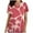Pink#02, variant on Womens Scrub Tops Short Sleeve V-Neck Heart Print Working Uniform Valentines Day Scrub Shirts with Pockets