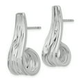 thumbnail image 2 of Leslie's Sterling Silver J Hoop Post Earrings, 2 of 3