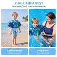 thumbnail image 2 of Koorium 2-in-1 Toddler Swim Vest Life Jacket for Kids,Pool Floaties Puddle Float Jumper 24-66lbs,Toddler Arm Floaties Swim Jacket Water Wings for kids Boys Girls, 2 of 11