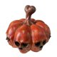 thumbnail image 1 of Luminous Resin Skull Pumpkin Lantern, Garden Decoration, Horror Ornaments, 1 of 5