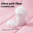 thumbnail image 4 of YEPCLUB Comforters Full size, Duvet Insert, All Season Duvet, Pink Down Alternative Hotel Comforter, Lightweight Quilt with Corner Tabs, Machine Washable (Pink, Full 82x86 Inches), 4 of 9