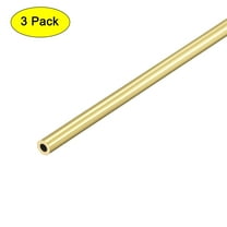 Uxcell 4.5mm OD 1mm Wall Thickness 300mm Length Brass Round Tube 3 Pack