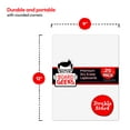thumbnail image 6 of Board Geeks Dry Erase Lapboard 9 X 12 Inch Large 25 Pack Double-Sided Whiteboard - White, 6 of 8