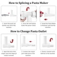 thumbnail image 2 of 6 in 1 Gourmet Pastas Press Installment Waterproof Stand Mixer Attachment Flower Style Home Noodle Tool Household Accessories Chef Machine, 2 of 8