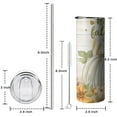 thumbnail image 5 of 20oz Happy Fall Pumpkins and Sunflower Skinny Tumblers Stainless Steel Tumbler with Lid and Straw,Vacuum Insulated Double Wall Travel Tumbler Cups with Cleaning Brush for Coffee,Tea, 5 of 6