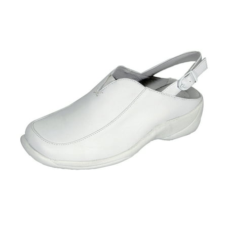 24 HOUR COMFORT Ingrid Wide Width Comfort Shoes For Work and Casual Attire WHITE 6