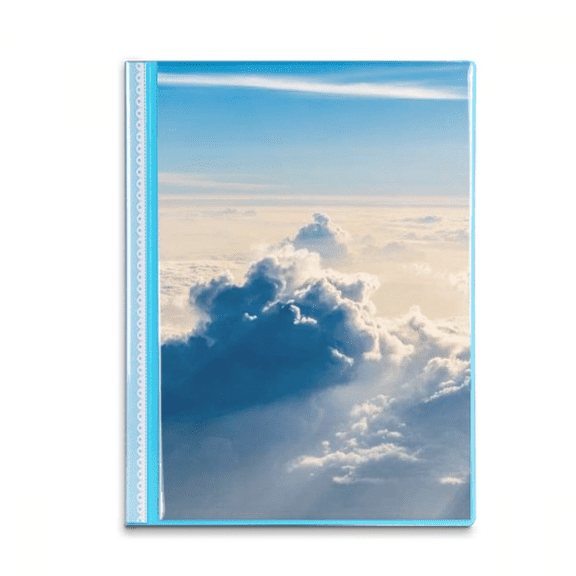 Sunshine Clouds Blue Sky Art Deco Fashion Book Sheet Protectors Portfolio Binder Folder
